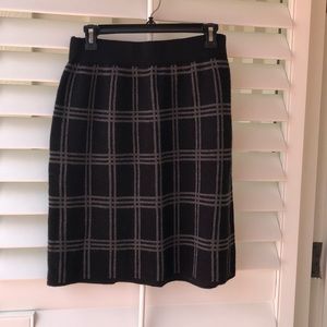 Sweater skirt knee length